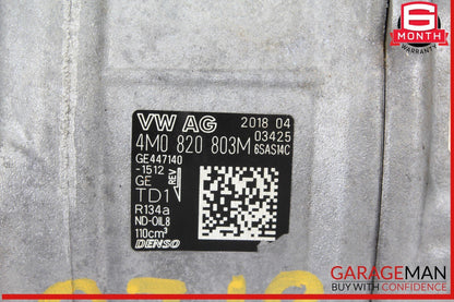 17-19 Audi Q7 AC A/C Air Conditioning Compressor Denso 4M0820803M OEM