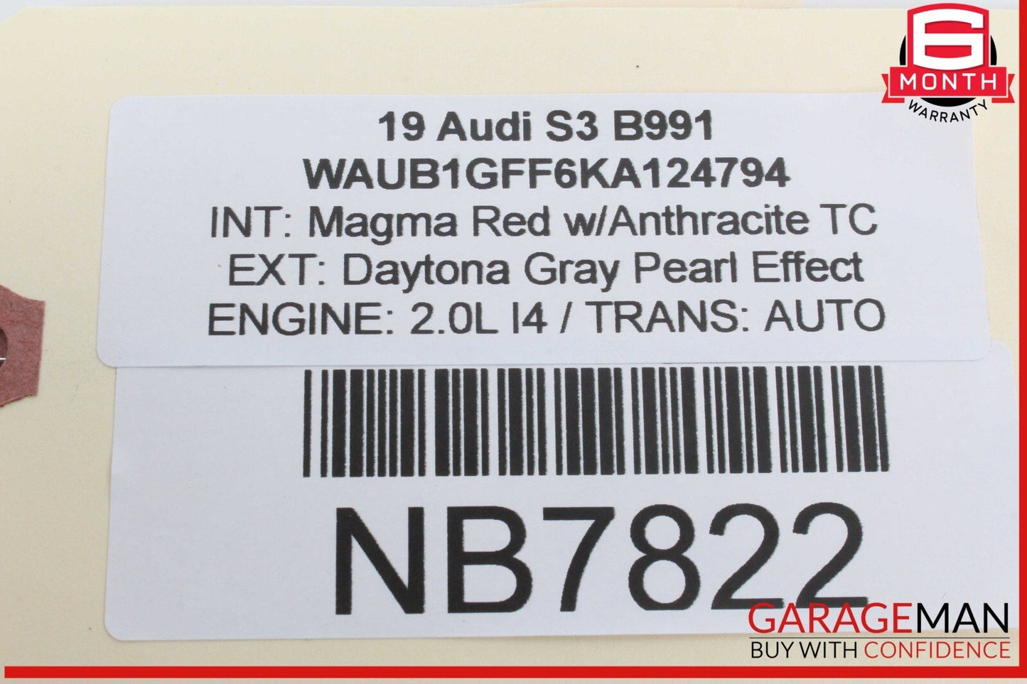 17-20 Audi S3 A3 Rear Left Side Trunk Lid Shock Lift Support 8V582791905S OEM