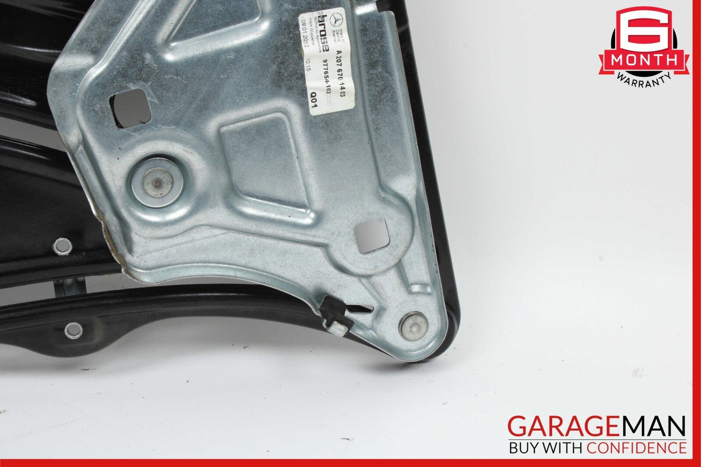 10-16 Mercedes W207 E350 Rear Right Door Window Regulator Frame w/o Motor OEM