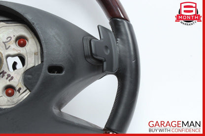 10-14 Mercedes S550 4 Spoke Steering Wheel w/ Paddle Shifters Wood Anthracite