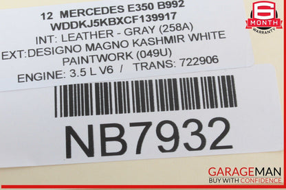 08-18 Mercedes W212 E350 E550 E400 Front Left Side Door Control Module Unit OEM