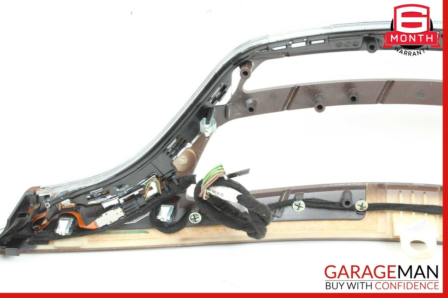 07-09 Mercedes W221 S550 Front Dash Dashboard Center Trim Panel Cover Bezel Wood