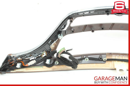 07-09 Mercedes W221 S550 Front Dash Dashboard Center Trim Panel Cover Bezel Wood