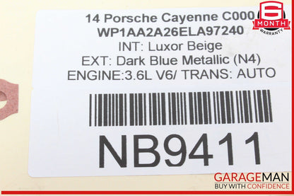 11-18 Porsche Cayenne 958 Power Brake Booster Master Cylinder 7P5612101A OEM