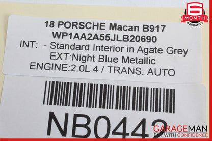 15-24 Porsche Macan S 95B Rear Left Driver Side Door Window Regulator Motor OEM
