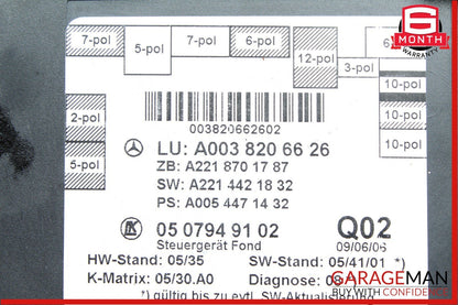 07-09 Mercedes W221 S550 S450 Door Control Module Rear Left Or Right Side OEM