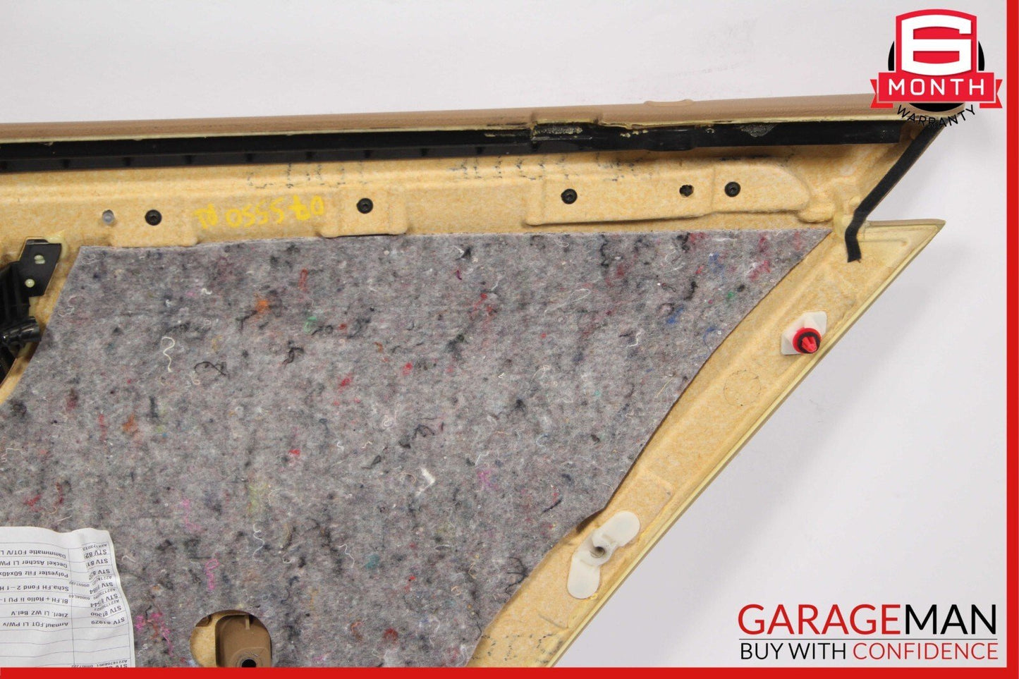 07-09 Mercedes W221 S550 Rear Left Side Interior Door Panel Trim Assy Brown