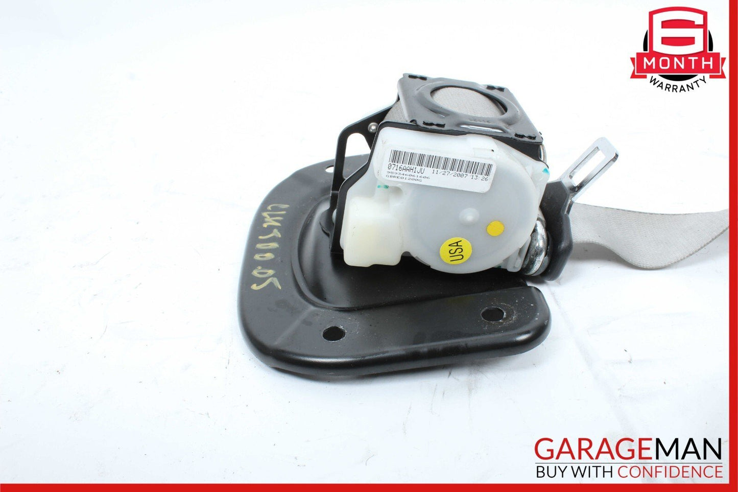 03-09 Mercedes W209 CLK500 Rear Right Center Seatbelt Seat Belt Retractor OEM