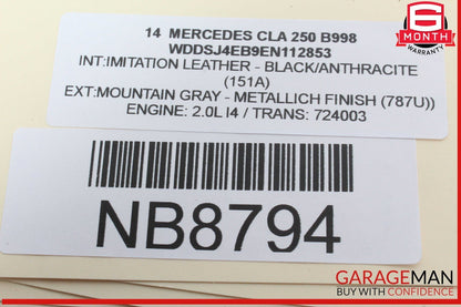 14-19 Mercedes W117 CLA250 CLA45 AMG Rear Right Side Door Lock Latch Actuator