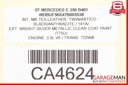 07-09 Mercede W221 S550 S450 S63 Rear Left or Right Window Control Switch OEM