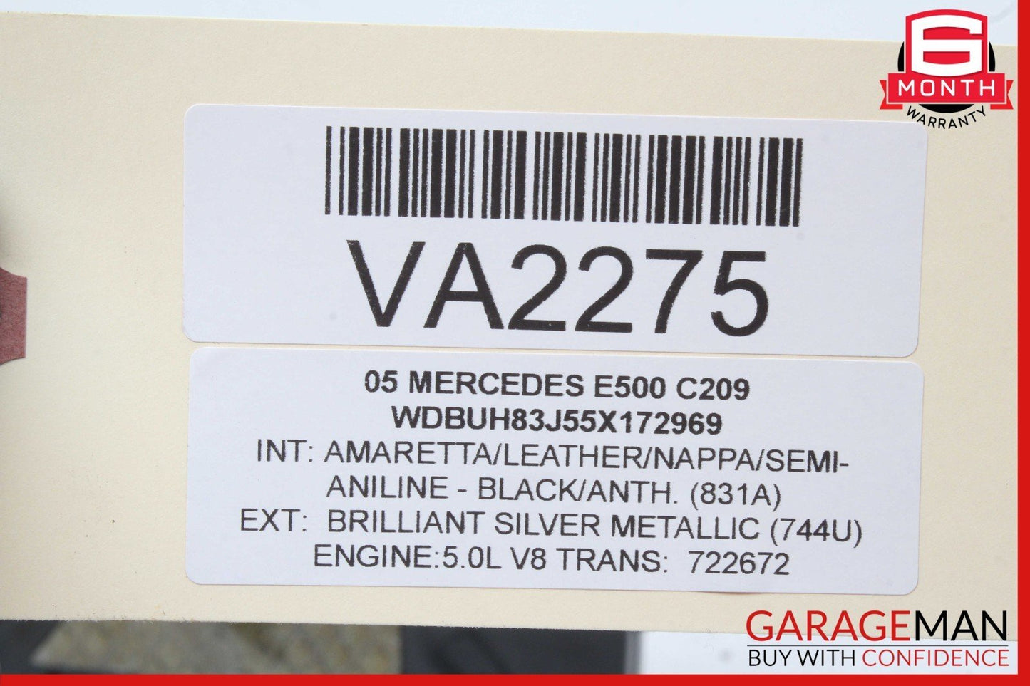 03-09 Mercedes W211 E500 E320 Rear Left Driver Side Door Lock Actuator OEM