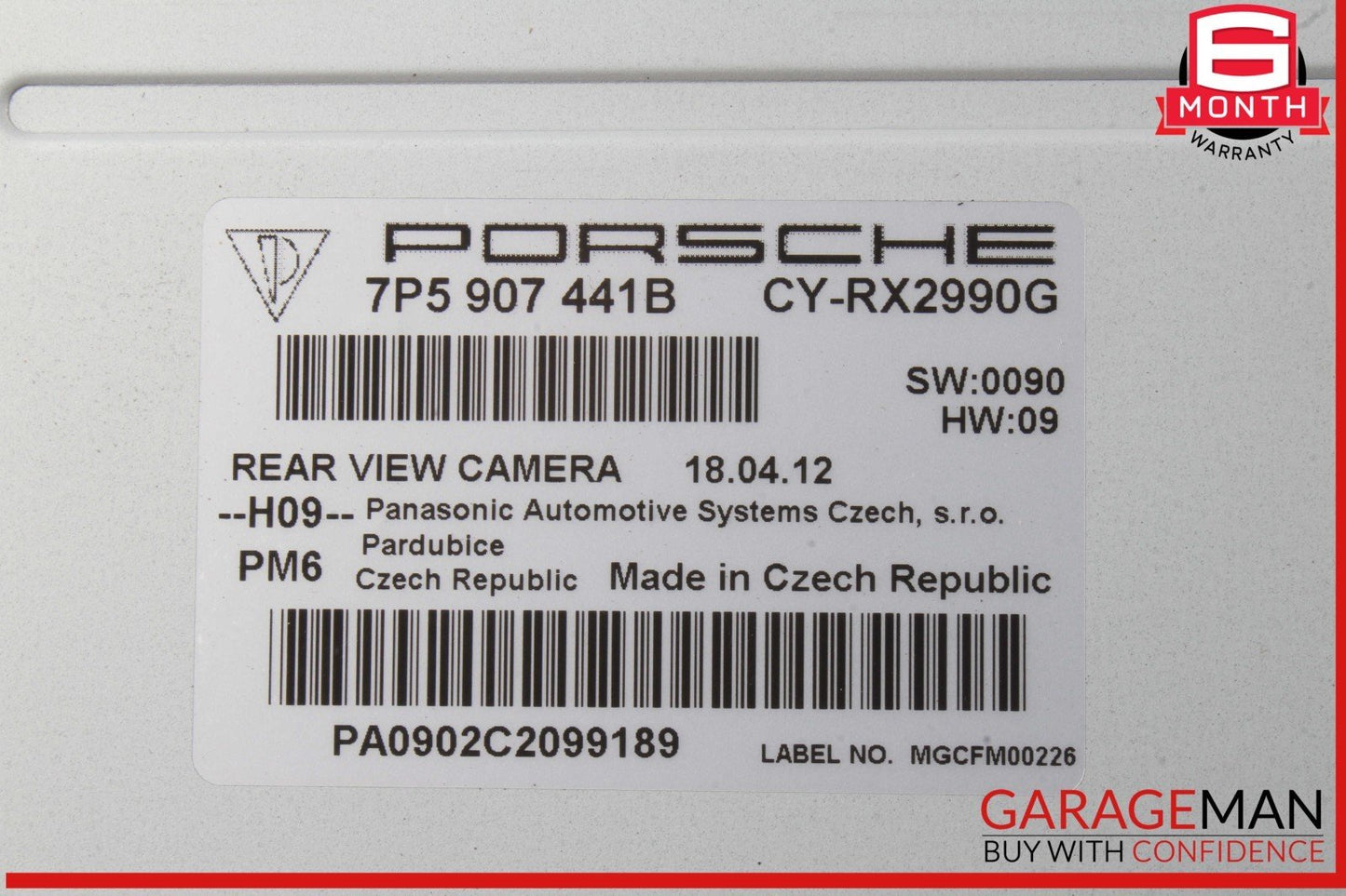 11-17 Porsche Cayenne 958 Rear View Camera Control Module Unit 7P5907441B OEM