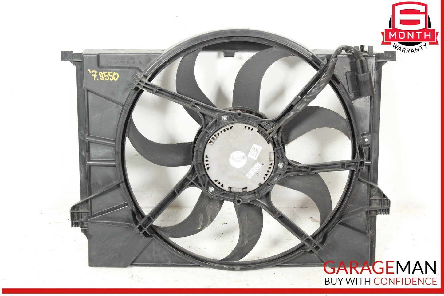 07-14 Mercedes W221 S550 S350 CL550 Engine Cooling Fan Shroud Motor Assembly