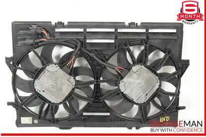 12-18 Audi A7 A6 Dual Radiator Motor Cooling Fan Shroud Assembly 4H0121003N OEM