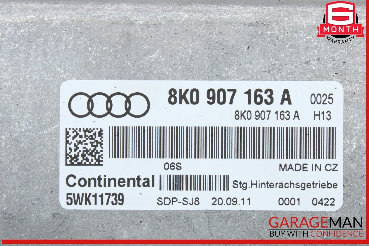 10-12 Audi S5 S4 Rear Differential Carrier Computer Control Module Unit OEM
