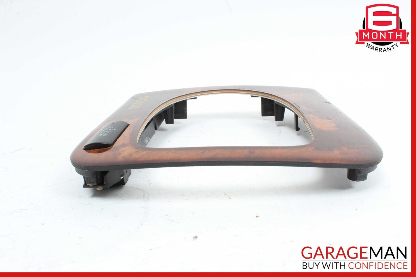 00-06 Mercedes W220 S350 S55 Front Center Console Shift Shifter Trim Bezel Wood