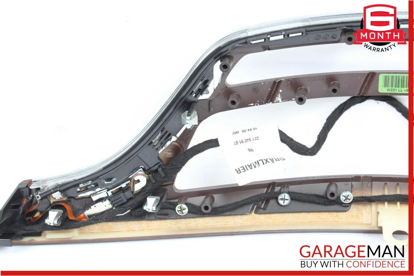 07-09 Mercedes W221 S550 Front Center Dashboard Trim Panel Bezel Cover Wood