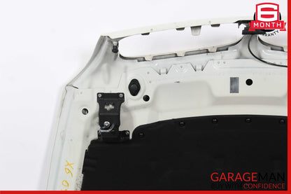 07-13 BMW X5 X6 Front Hood Bonnet Panel Cover Assembly White OEM