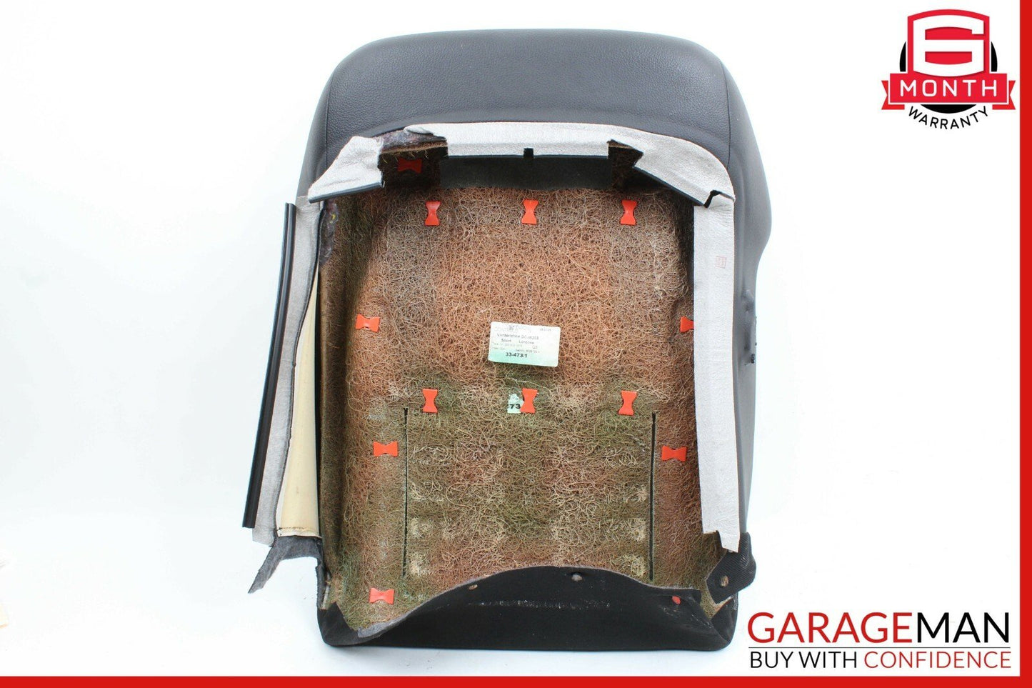 05-07 Mercedes W203 C230 Front Right Side Top Upper Seat Cushion Cover Black OEM
