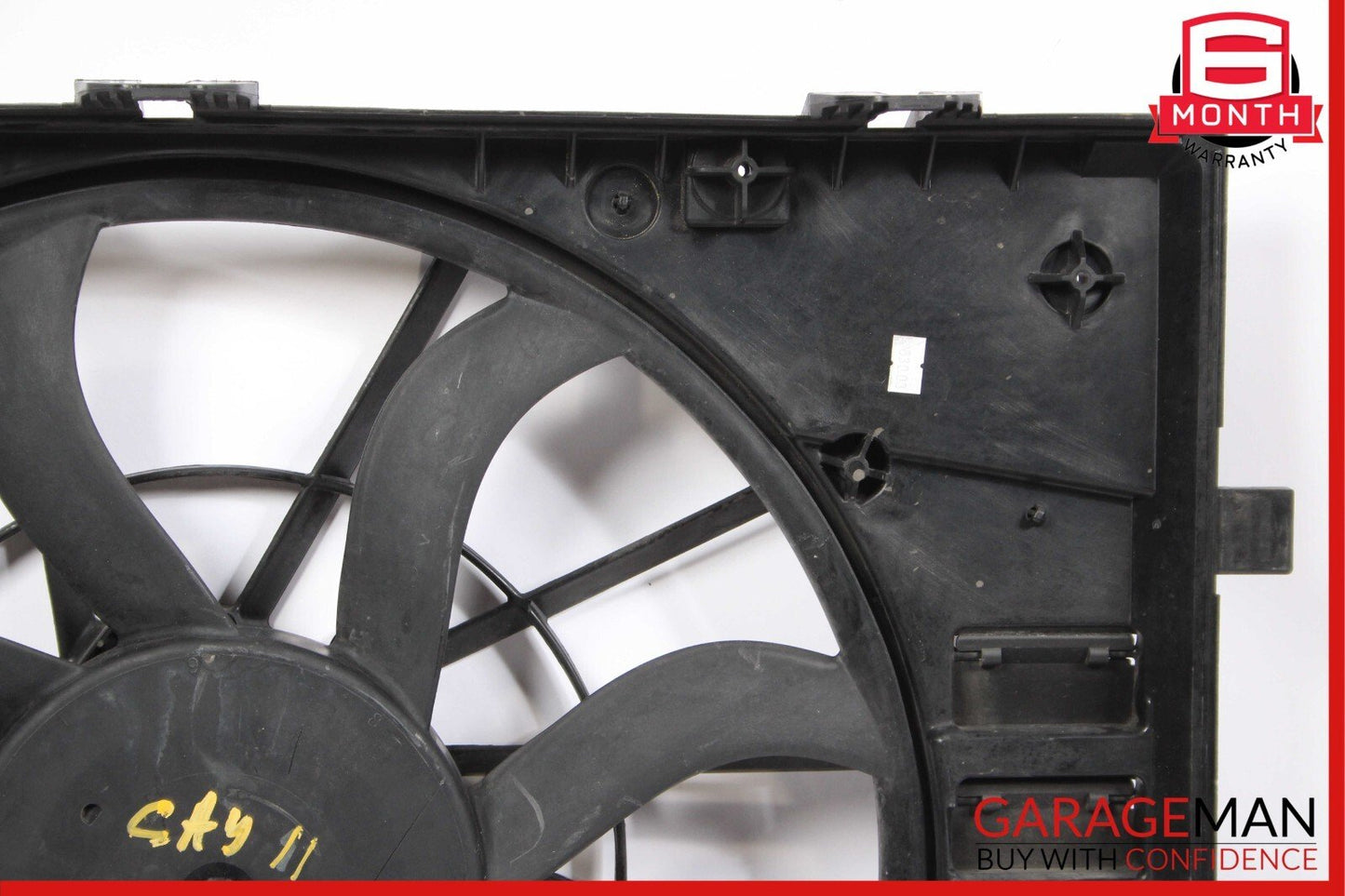 11-18 Porsche Cayenne 958 Engine Cooling Fan Motor Shroud Assembly OEM