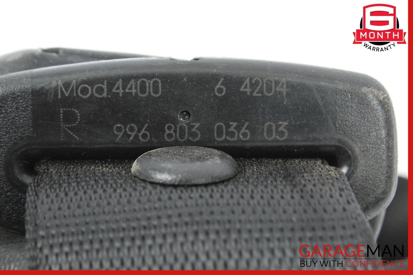 99-05 Porsche Carrera 911 996 Rear Right Side Seatbelt Seat Belt Retractor Black