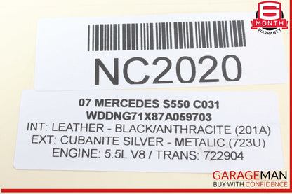 07-09 Mercedes W221 S550 S63 CL550 Brake Booster Master Cylinder 2214300430 OEM