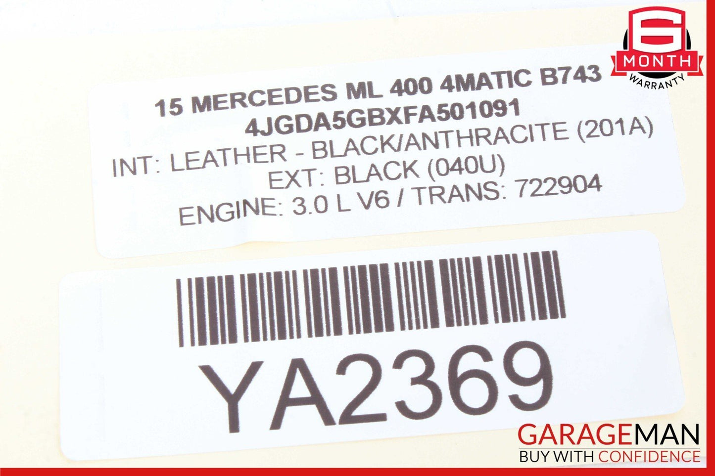 12-19 Mercedes W166 ML400 GL450 Left or Right Door Sound Speaker 1668202002 OEM
