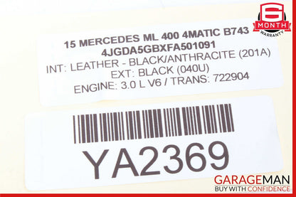 12-19 Mercedes W166 ML400 GL450 Left or Right Door Sound Speaker 1668202002 OEM