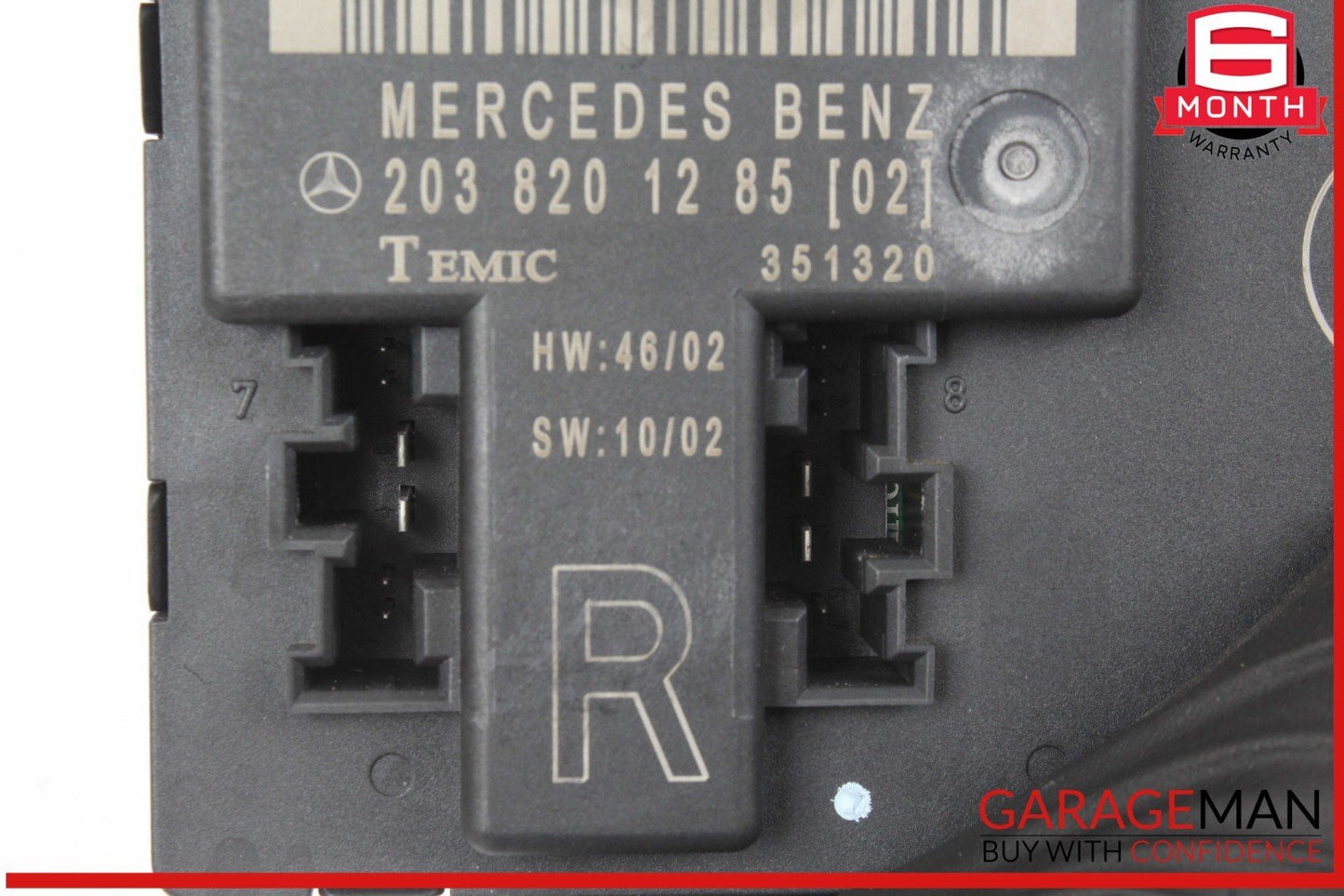 01-07 Mercedes W203 C240 C320 Front Right Door Control Module 2038201285 OEM