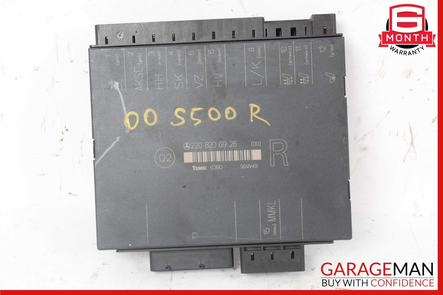 00-06 Mercedes W220 S500 S55 AMG Seat Control Module Front Right 2208206926 OEM