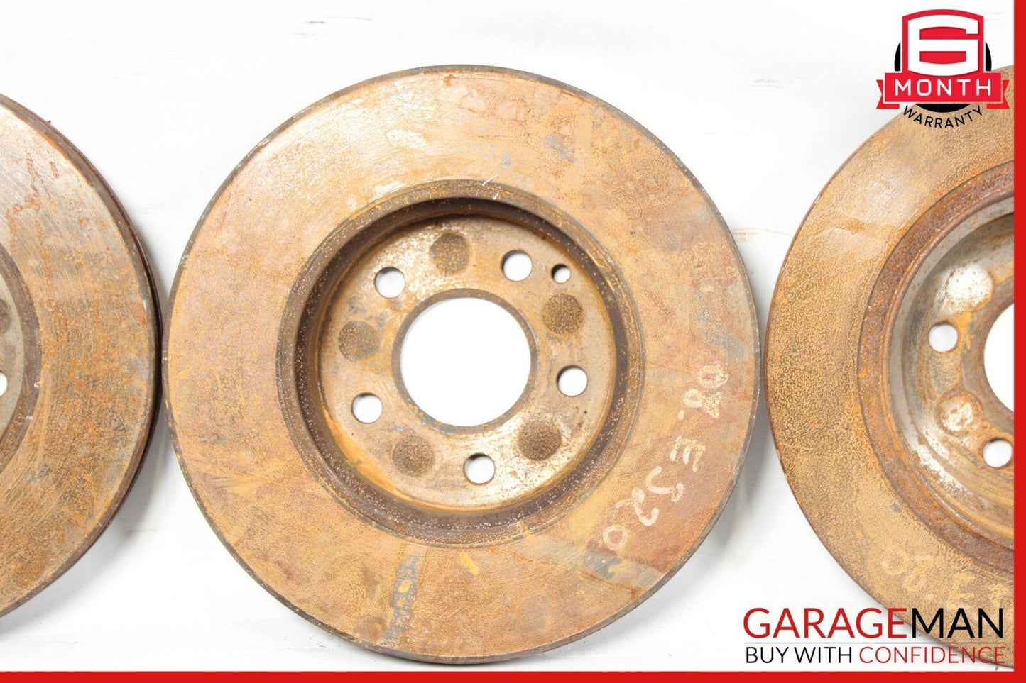 03-09 Mercedes W211 E320 E350 E550 Complete Brake Rotor Rotors Disc Set OEM