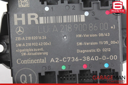 08-18 Mercedes W212 E350 C350 CLS550 Rear Right Side Door Control Module Unit