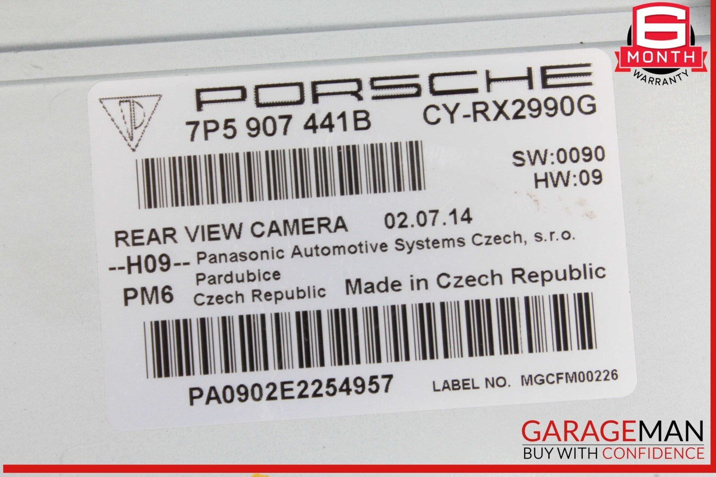 11-17 Porsche Cayenne 958 Rear View Camera Control Module Unit 7P5907441B OEM