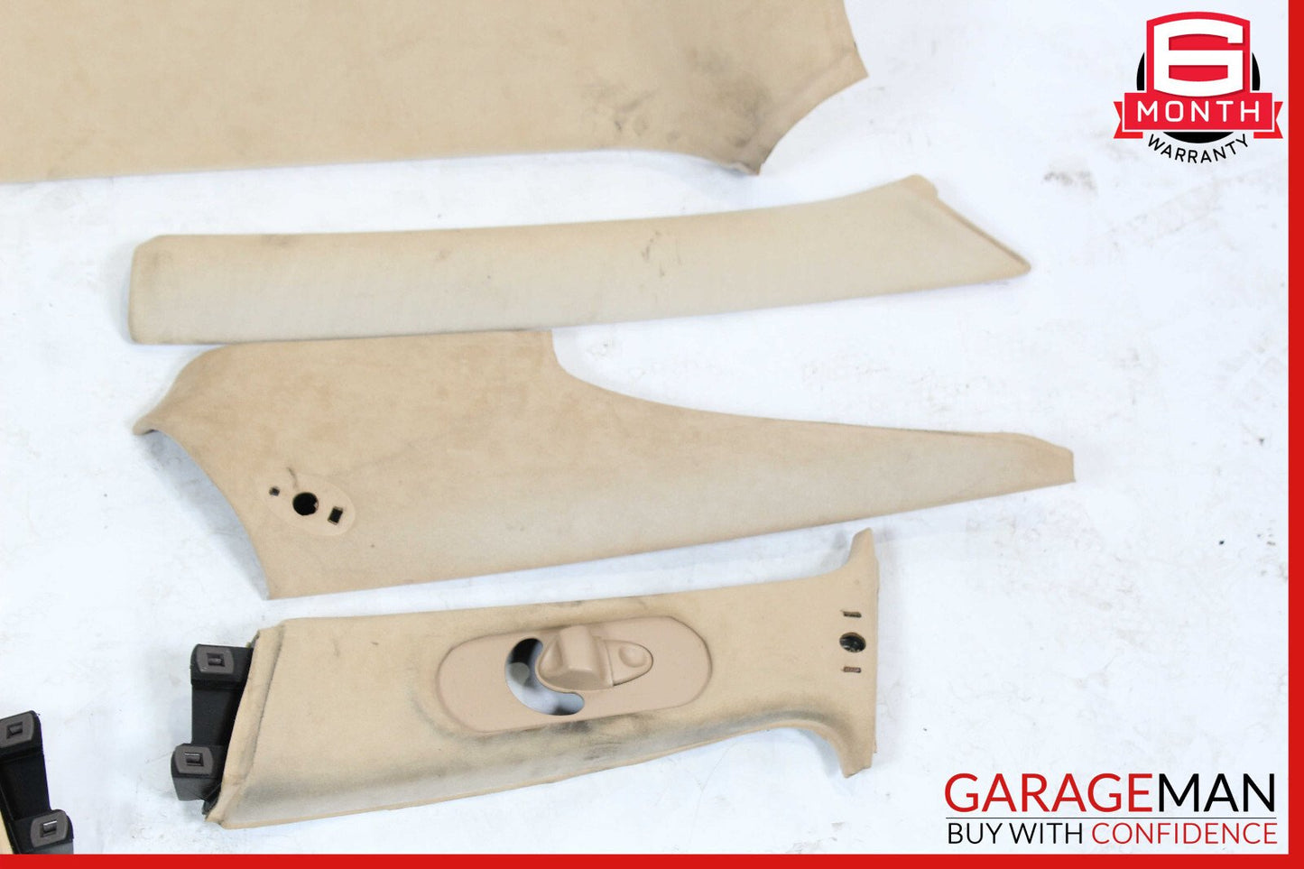 03-13 Maserati Quattroporte M139 Roof Headliner Pillar Set Trim Suede OEM