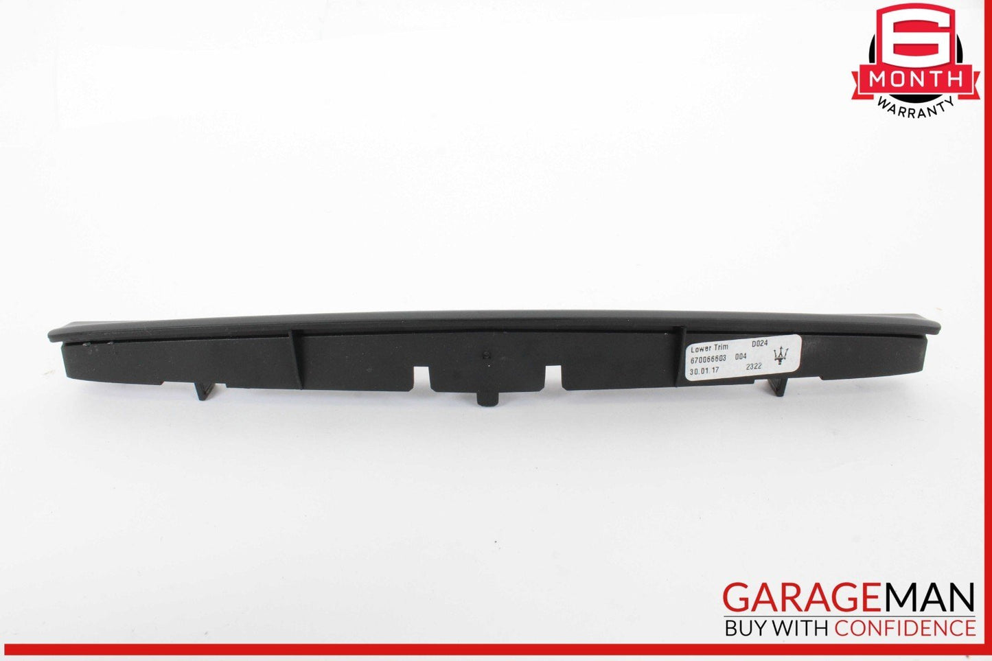 14-17 Maserati Ghibli Center Dash Under Screen Lower Trim Panel Cover Emblem OEM
