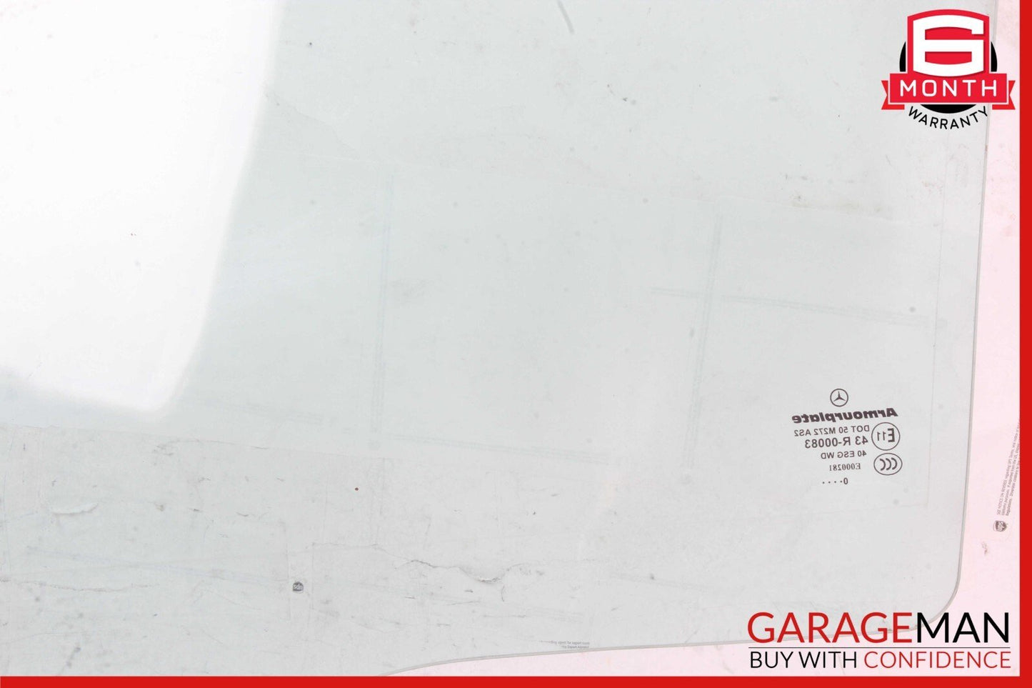 08-15 Mercedes W204 C300 C250 C350 Rear Right Side Door Window Auto Glass OEM