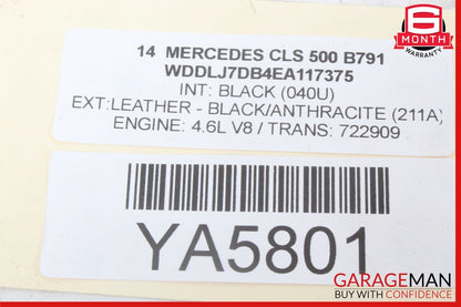 08-19 Mercedes W218 CLS500 Trunk Remote Power Closing Latch Lock Motor OEM