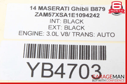 14-17 Maserati Ghibli Rear Right / Left Side Upper Control Arm OEM