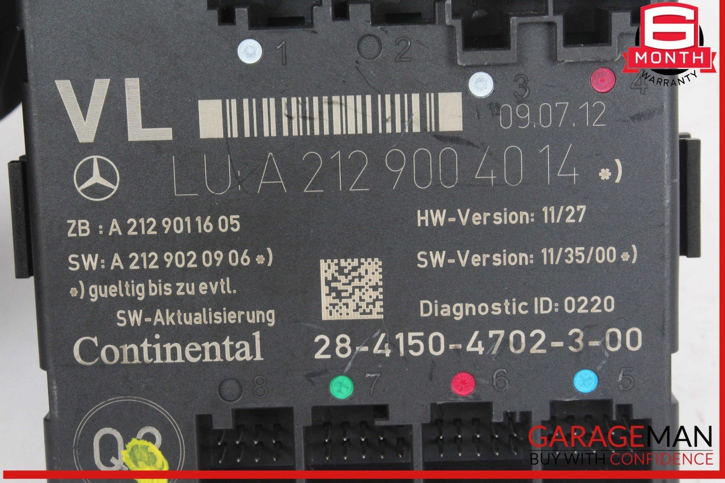 08-18 Mercedes W204 C250 C300 Front Left Side Door Control Module Unit OEM