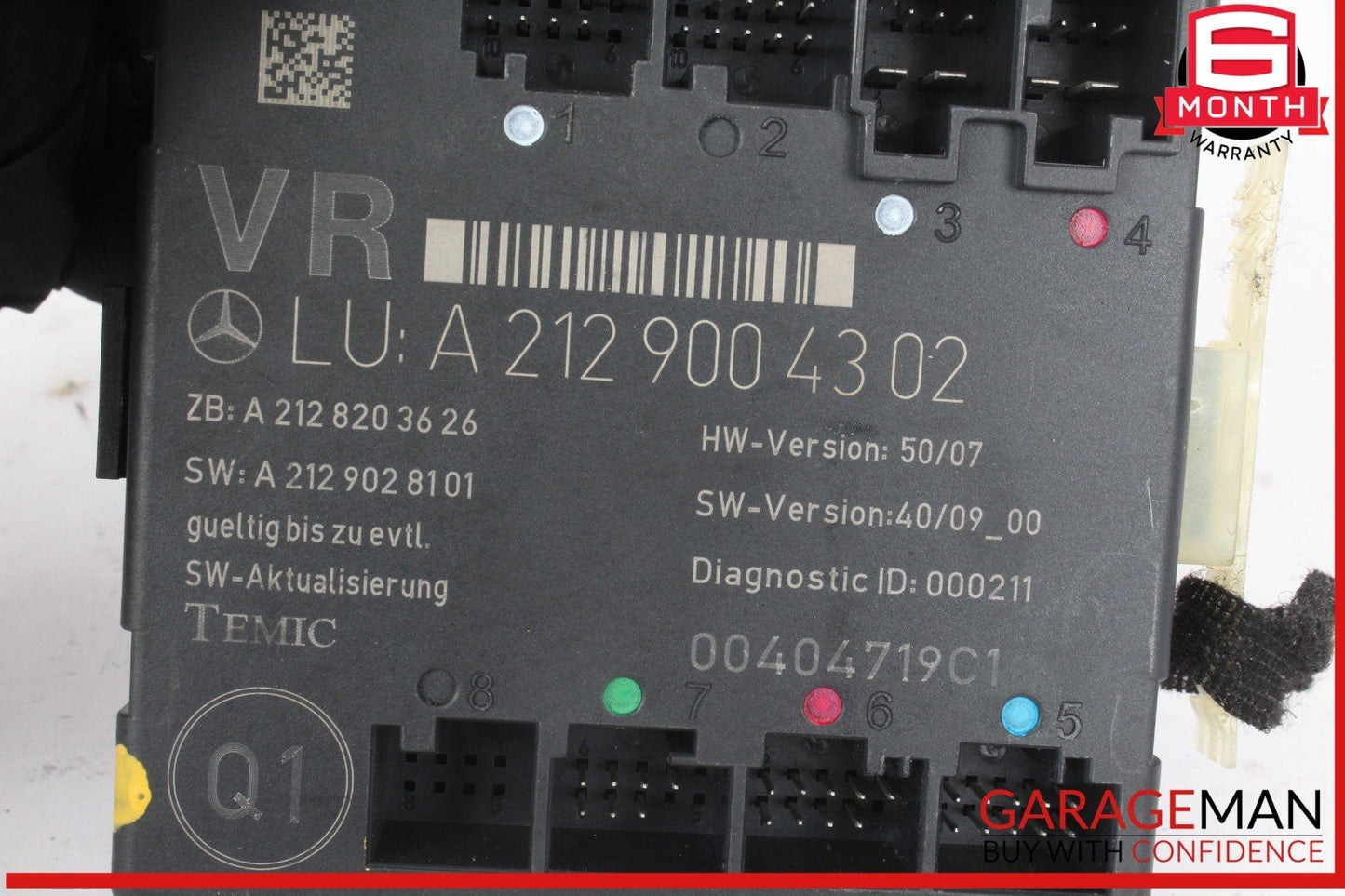 08-18 Mercedes W204 C300 E350 E400 Front Right Side Door Control Module Unit OEM