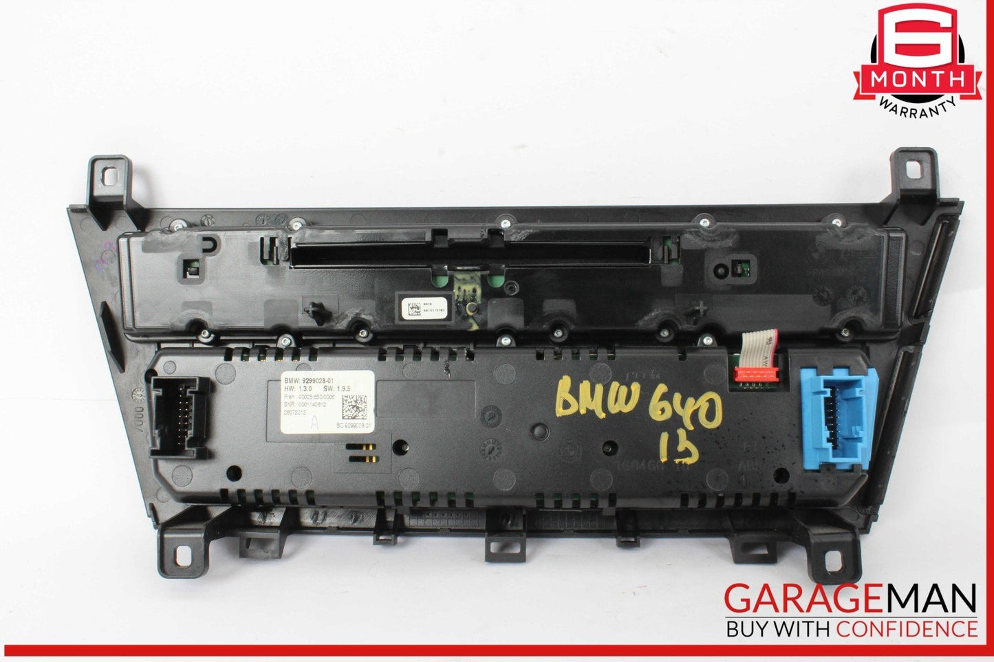 12-18 BMW 640i 650i AC A/C Air Conditioning Climate Control Radio Switch Panel