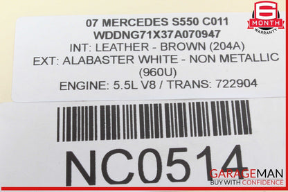 07-14 Mercedes W221 S550 Rear Left or Rear Right Side Tie Rod Lower Control Arm