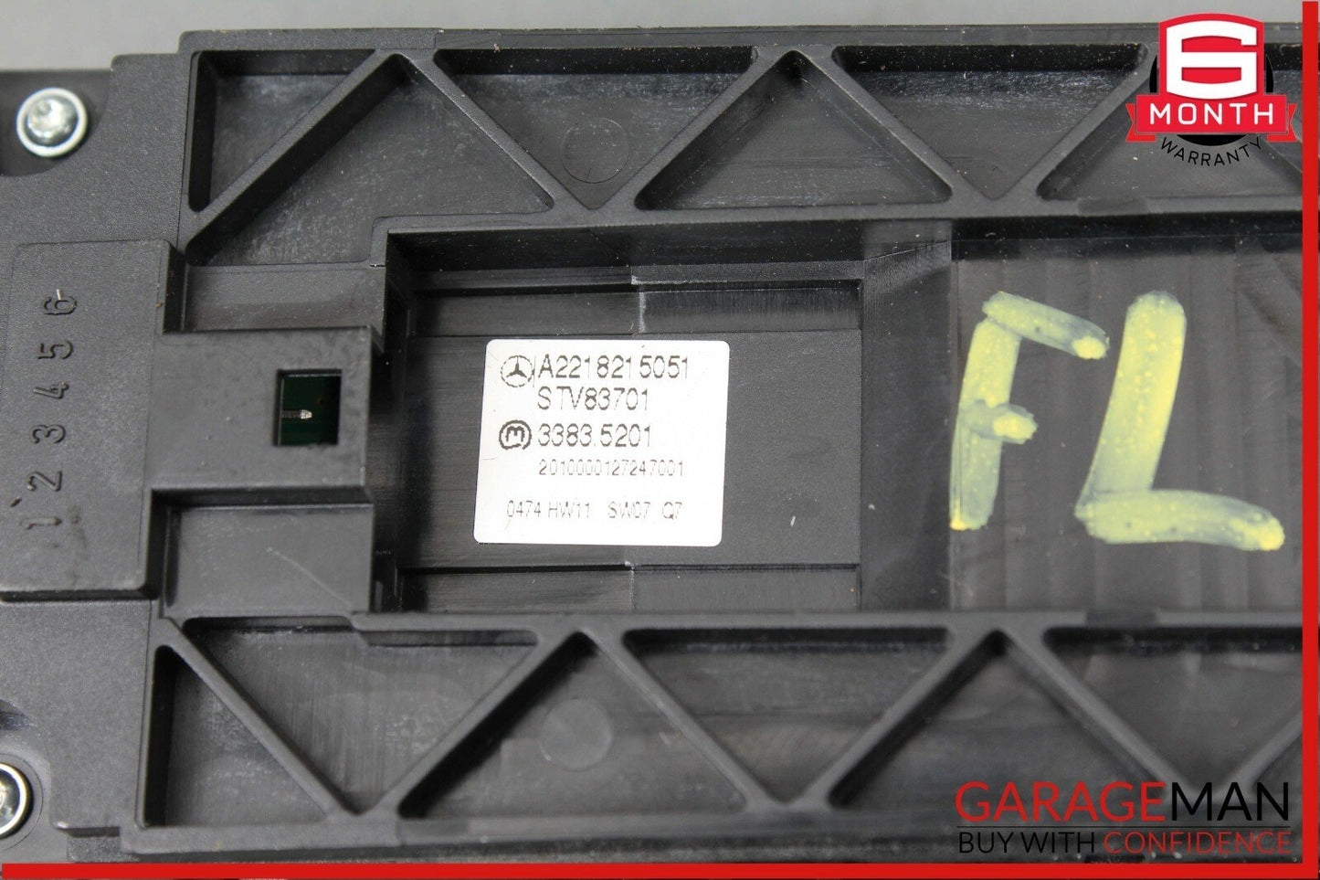10-13 Mercedes W221 S400 CL550 Front Left Driver Master Window Switch Control