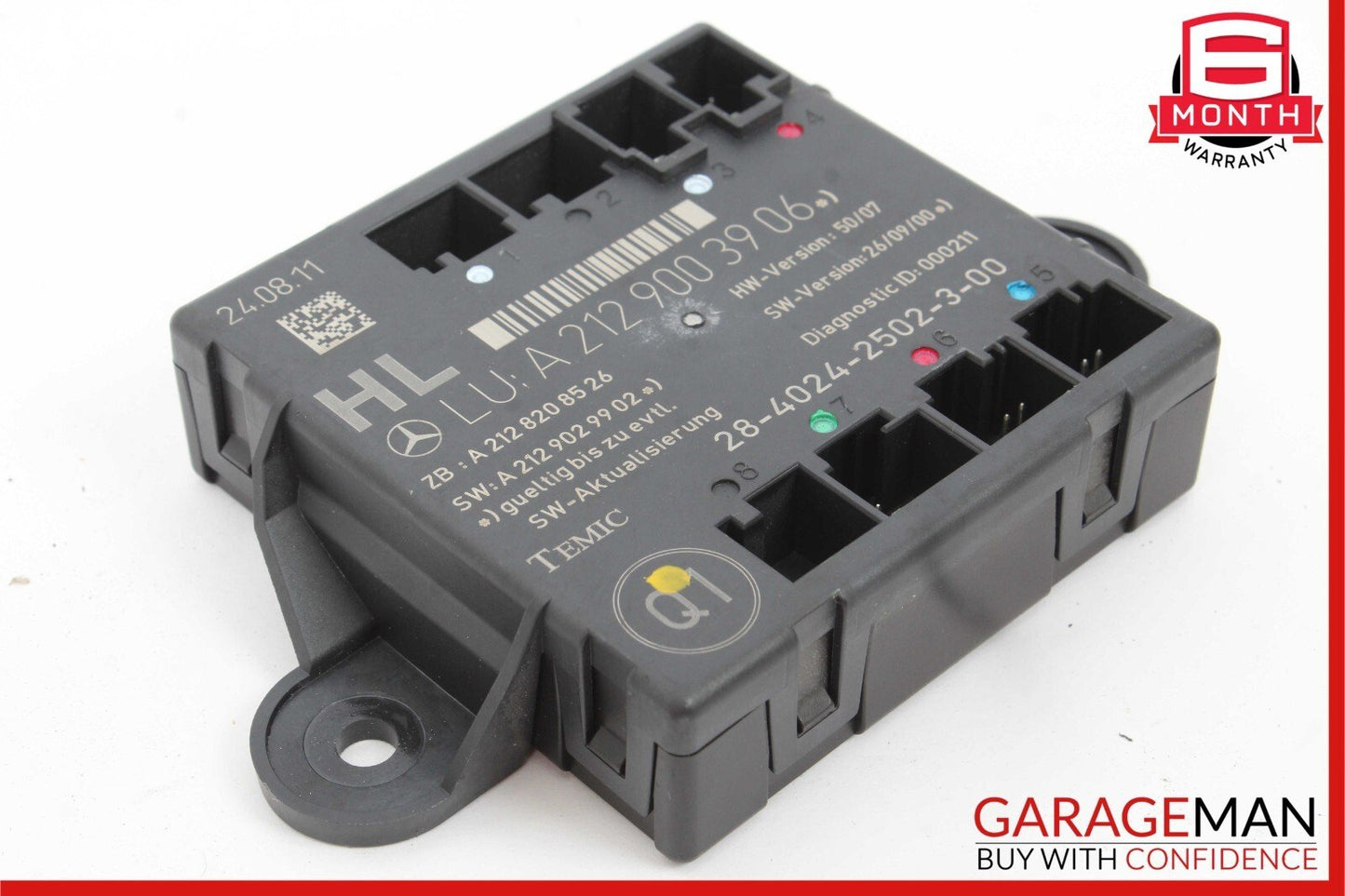 08-18 Mercedes W204 C250 C300 CLS550 Rear Left Side Door Control Module OEM