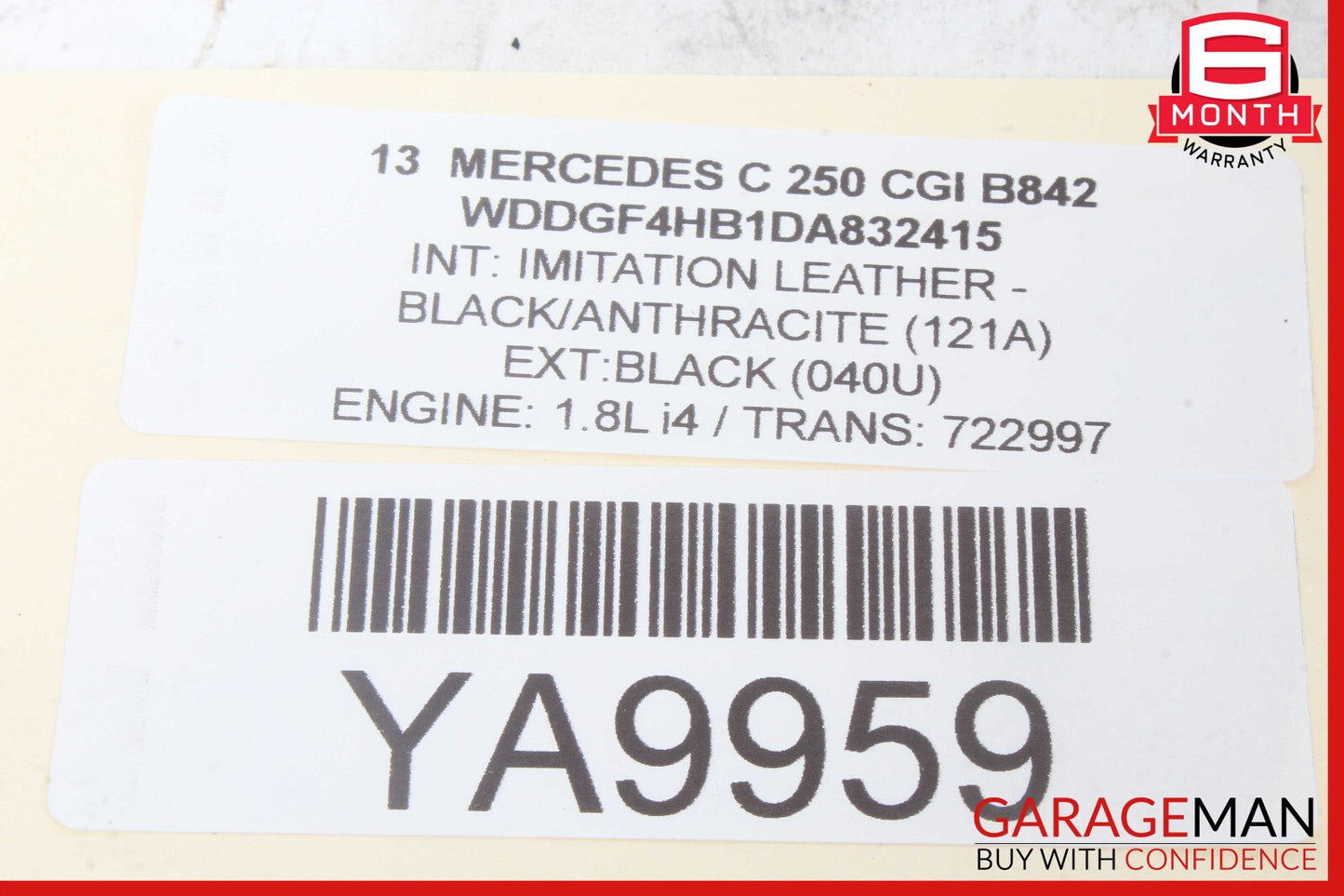 08-14 Mercedes W204 C250 C300 C63 AMG RWD Floor Gear Shifter Shift Selector Box