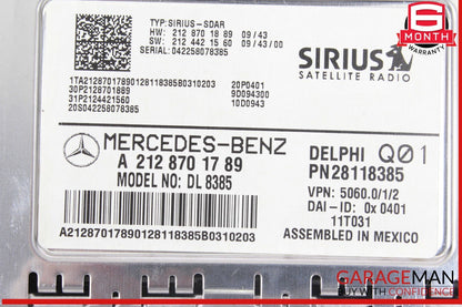08-12 Mercedes W204 C300 E350 Sirius Satellite Radio Receiver Module OEM
