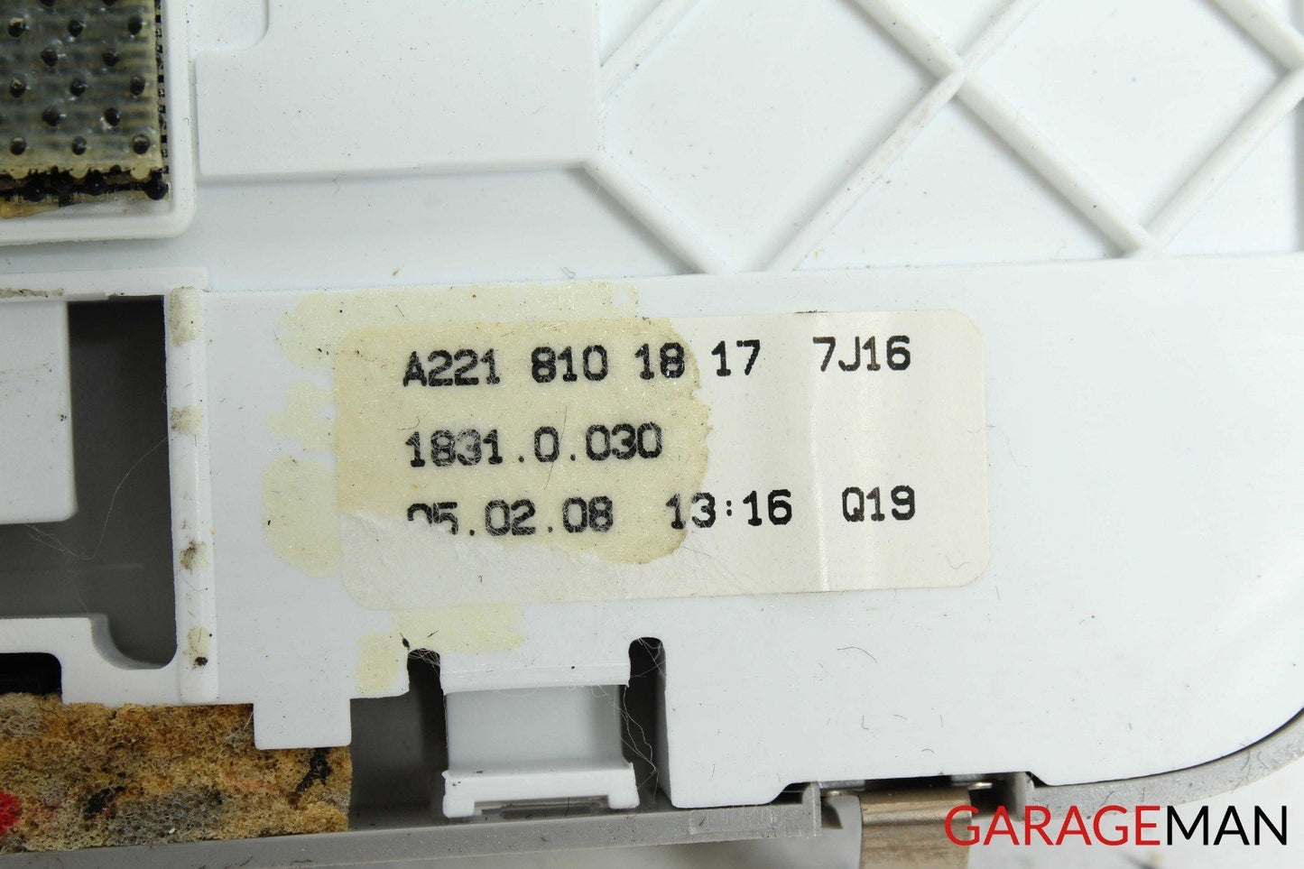 07-09 Mercedes W221 S450 S550 Rear Left Overhead Vanity Mirror 2218101817 OEM