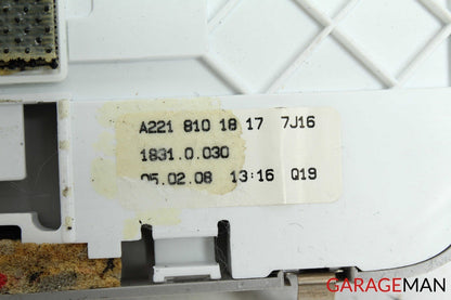 07-09 Mercedes W221 S450 S550 Rear Left Overhead Vanity Mirror 2218101817 OEM