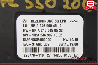 12-20 Mercedes W166 ML350 4MATIC Hand Parking Brake Control Module Unit OEM