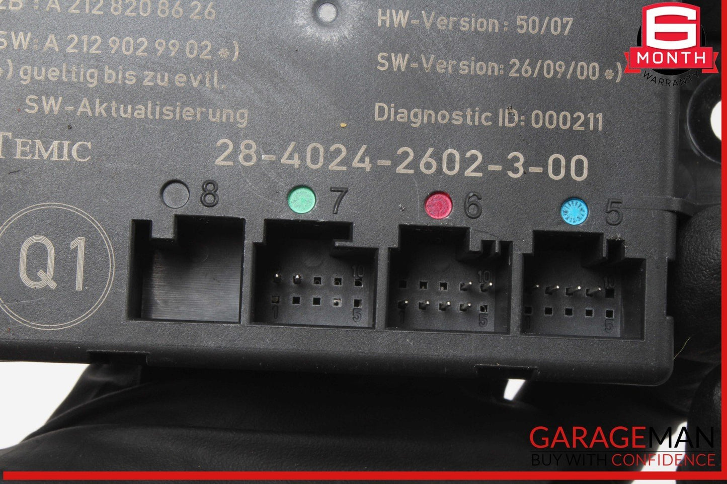 08-18 Mercedes W204 C250 E350 Rear Right Side Door Control Module 2129004006 OEM
